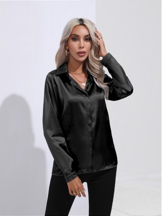 Shirt Wholesale Coloring shirt women's top long -sleeved shirt spring and summer new simulation shirt female