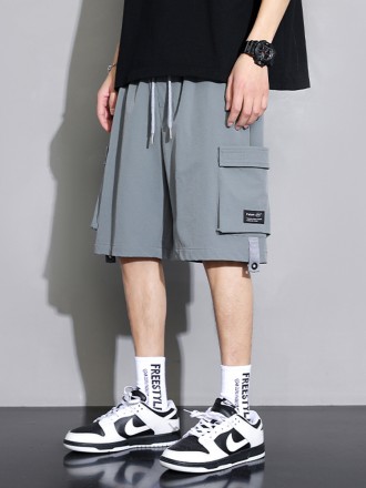 Shorts Wholesale Summer New Workwear Shorts Men's Fashion Brand Net Red Ice Oxygen Drop Feel Versatile High Street Capri