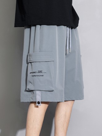 Shorts Wholesale Summer New Workwear Shorts Men's Fashion Brand Net Red Ice Oxygen Drop Feel Versatile High Street Capri