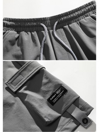 Shorts Wholesale Summer New Workwear Shorts Men's Fashion Brand Net Red Ice Oxygen Drop Feel Versatile High Street Capri