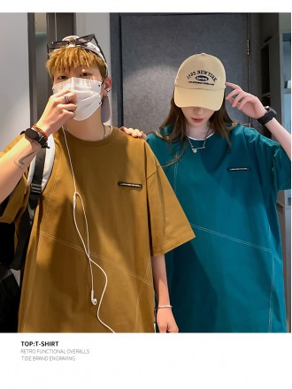 T-Shirt Wholesale Summer tide brand short -sleeved T -shirt male versatile cotton comfortable Korean version falling sho