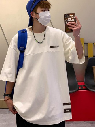 T-Shirt Wholesale Summer fashion brand fun men's short sleeved T-shirt, pure cotton, comfortable and versatile round nec