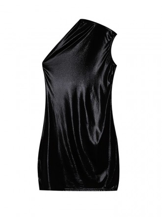 Dress Wholesale Women's clothing hot sale spring new sexy, pure color oblique shoulder sleeveless bag hip hip dress