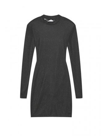Dress Wholesale Sexy back chain round neck long -sleeved long -sleeved hip tight skirt retro old French dress