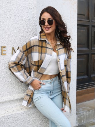Shirt Wholesale Labor woolen coat female long -sleeved long -sleeved long shirt coat autumn and winter new