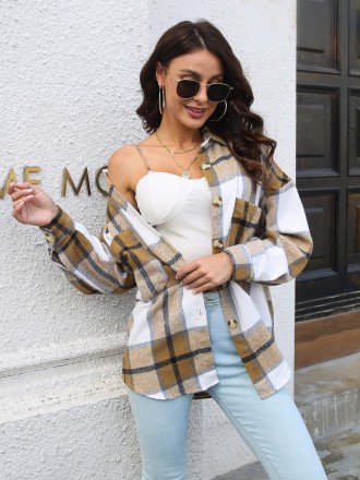 Shirt Wholesale Labor woolen coat female long -sleeved long -sleeved long shirt coat autumn and winter new