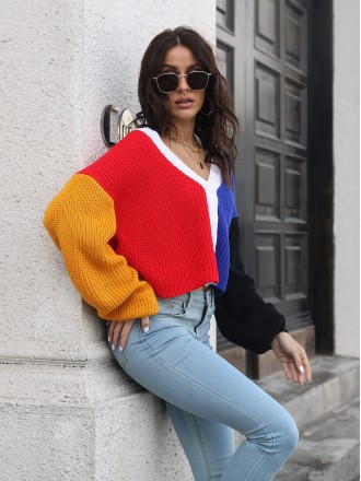 Knitted Sweaters Wholesale Lise knitted cardigan, color, loose short sweater female autumn and winter new models
