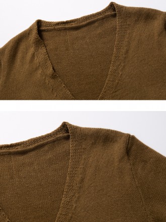 Cardigan Wholesale Large V -neck knitted cardigan long -sleeved sweater female autumn and winter new solid color knitwea