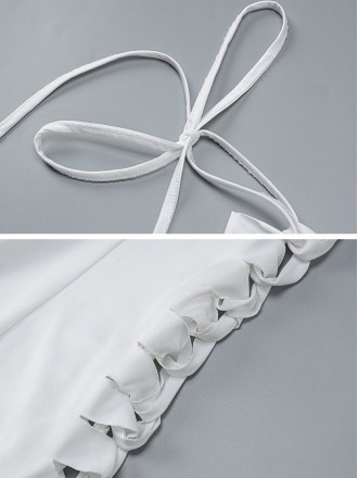 Dress Wholesale Women's summer new product hot -selling sexy hollow sleeveless suspender is thin dress