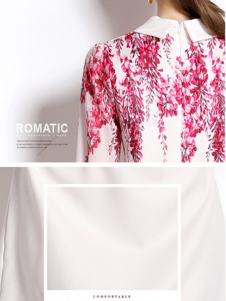 Dress Wholesale Senior famous celebrities Light luxury style spring and summer new fashion foreign lapel printing slimmi
