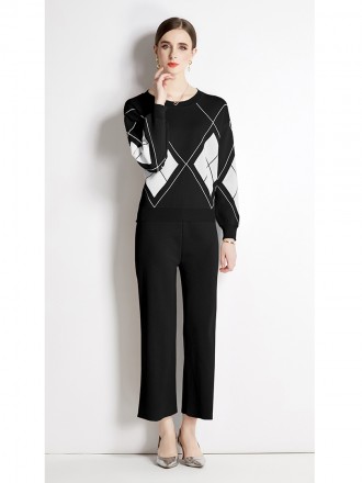 New trend element pattern fashionable ocean gas circle collar cutting age reduction knitted kit