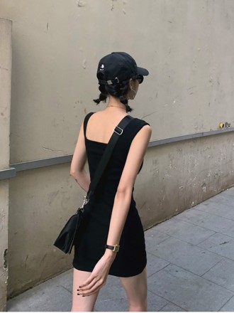 Summer dress new black, white and gray -collar dorade skirt tight sexy dress slim hip short skirt female