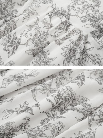 Summer new holiday floral fragments irregular hem loose V camonusar dress female