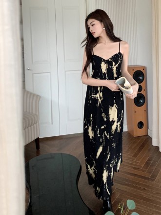 Summer New Style Pure Spicy Girl Covers Side Breast, Slim Wrapped Hip Dress Slip dress Female