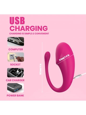 Sex Toy Rechargeable Quiet Waterproof Sex Toy for Women with G-Spot & Clitoral Stimulation